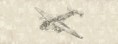 Фотообои DRAWING PLANE 2, INDUSTRY, Factura